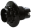 Патрон Е-14 люстровый  с кольцом чёрный Н10РП-01  [500]
