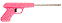 Пьезозажигалка JZDD-17-R пистолет, розовая (157422) [1/30]